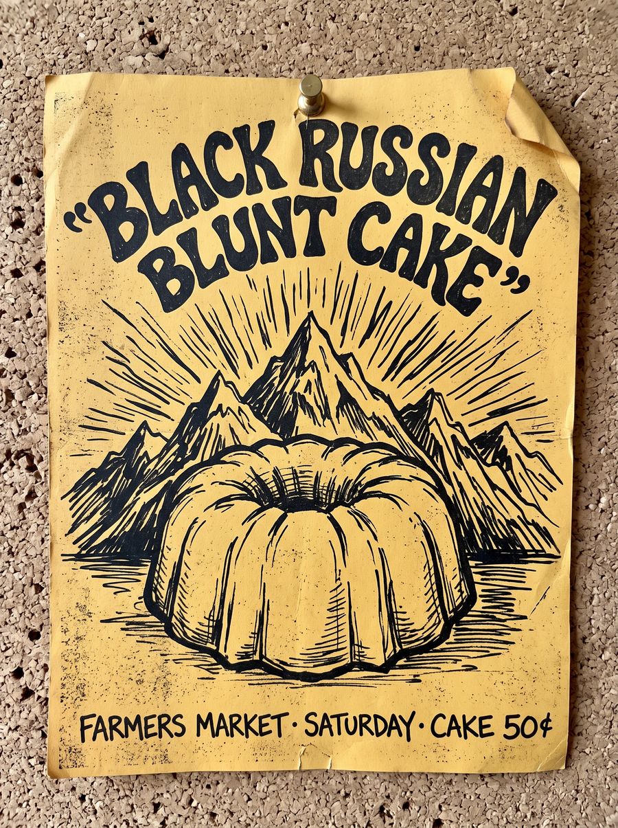 The hand-drawn first flyer, 1978